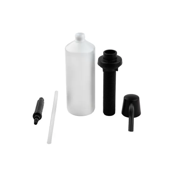 14-19/32" Matte Black Metal Lita Series Soap/Lotion Dispenser | PPF920124B