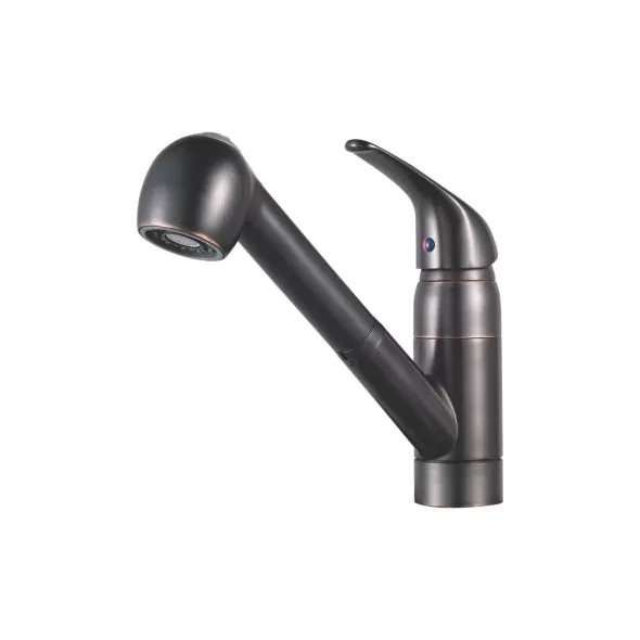 1/2" NPSM 10" x 9-7/8" Brass Tuscan Bronze 1-Handle Pfirst Series Pull-Out Kitchen Faucet | PPFG13310YY