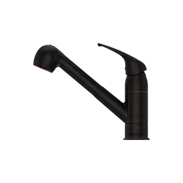1/2" NPSM 10" x 9-7/8" Brass Tuscan Bronze 1-Handle Pfirst Series Pull-Out Kitchen Faucet | PPFG13310YY