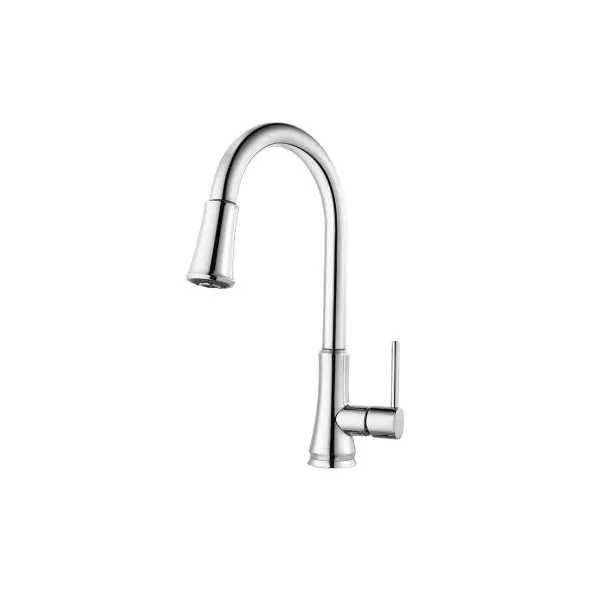 1/2" NPSM 16-1/8" Zinc Polished Chrome 1-Handle Pfirst Series Pull-Down Kitchen Faucet | PPFG529PF2C