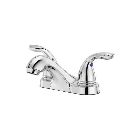 9-5/16" x 3-1/2" Metal Polished Chrome 2-Handle Pfirst Series Centerset Bathroom Faucet | PPFLG1436100