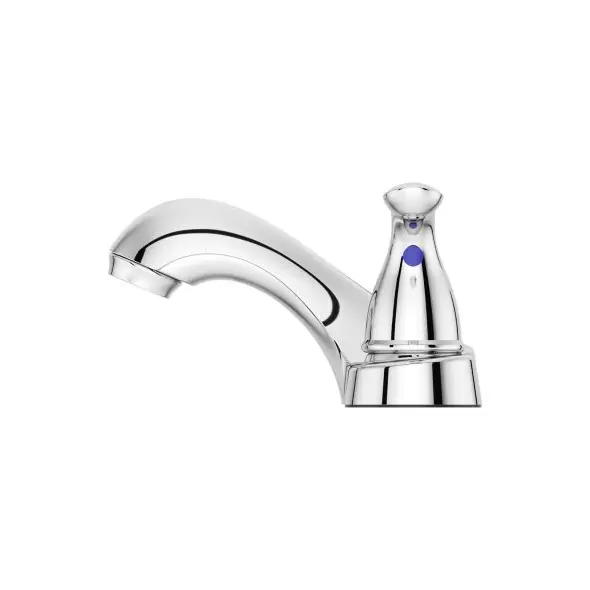 9-5/16" x 3-1/2" Metal Polished Chrome 2-Handle Pfirst Series Centerset Bathroom Faucet | PPFLG1436100