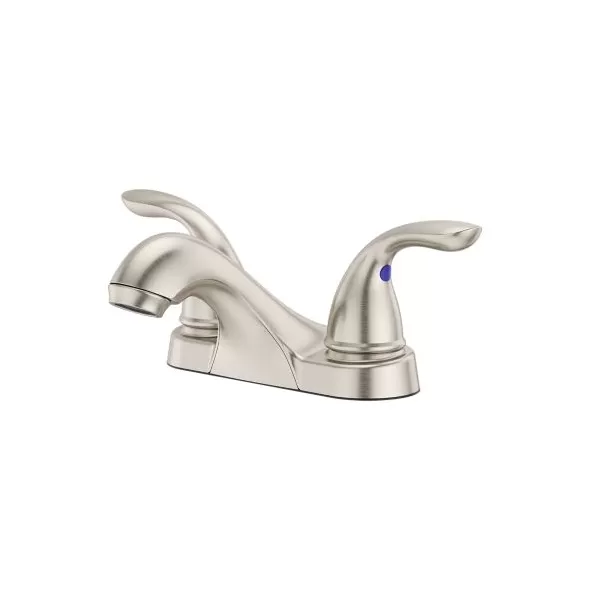 9-5/16" x 3-1/2" Metal Brushed Nickel 2-Handle Pfirst Series Centerset Bathroom Faucet | PPFLG143610K