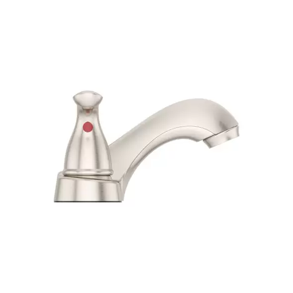 9-5/16" x 3-1/2" Metal Brushed Nickel 2-Handle Pfirst Series Centerset Bathroom Faucet | PPFLG143610K