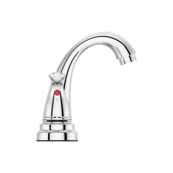 1/2" NPSM 9-11/32" x 5-15/16" Metal Polished Chrome 2-Handle Pfirst Series Centerset Bathroom Faucet | PPFLG1487000