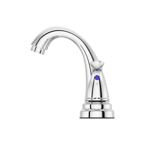 1/2" NPSM 9-11/32" x 5-15/16" Metal Polished Chrome 2-Handle Pfirst Series Centerset Bathroom Faucet | PPFLG1487000