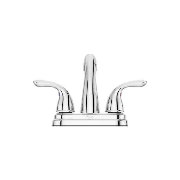 1/2" NPSM 9-11/32" x 5-15/16" Metal Polished Chrome 2-Handle Pfirst Series Centerset Bathroom Faucet | PPFLG1487000