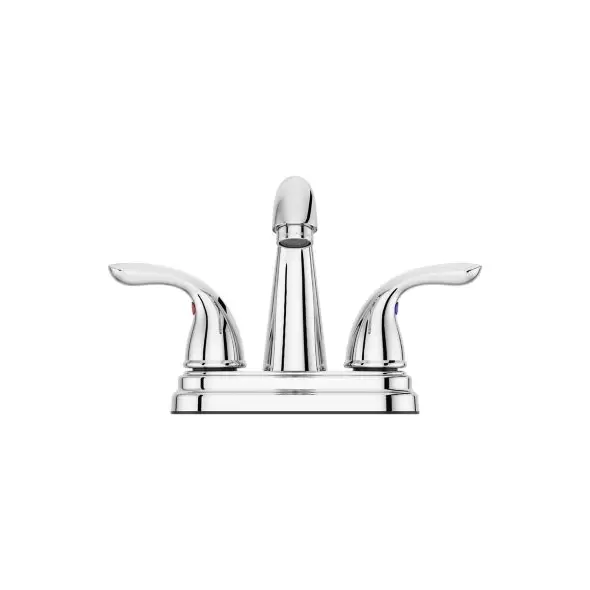 1/2" NPSM 9-11/32" x 5-15/16" Metal Polished Chrome 2-Handle Pfirst Series Centerset Bathroom Faucet | PPFLG1487000
