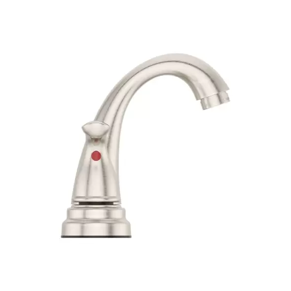 1/2" NPSM 9-11/32" x 5-15/16" Metal Brushed Nickel 2-Handle Pfirst Series Centerset Bathroom Faucet | PPFLG148700K