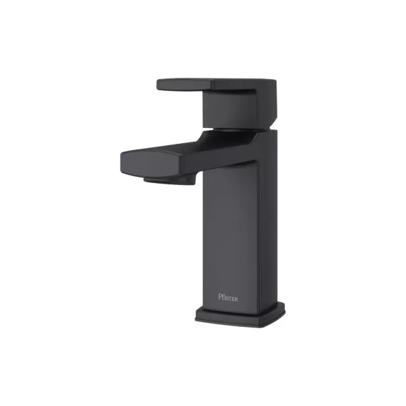 1/2" NPSM 5-15/16" x 1-9/16" Metal Matte Black Deckard Series Single Control Bathroom Faucet | PPFLG42DAPB