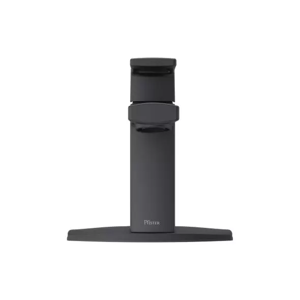 1/2" NPSM 5-15/16" x 1-9/16" Metal Matte Black Deckard Series Single Control Bathroom Faucet | PPFLG42DAPB
