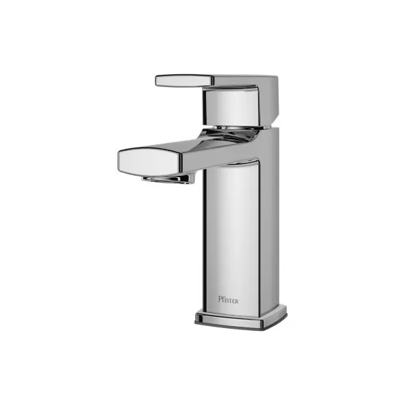 1/2" NPSM 5-15/16" x 1-9/16" Metal Polished Chrome Deckard Series Single Control Bathroom Faucet | PPFLG42DAPC