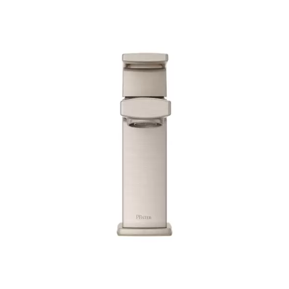 1/2" NPSM 5-15/16" x 1-9/16" Metal Brushed Nickel Deckard Series Single Control Bathroom Faucet | PPFLG42DAPK