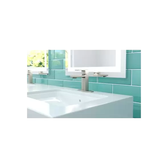 1/2" NPSM 5-15/16" x 1-9/16" Metal Brushed Nickel Deckard Series Single Control Bathroom Faucet | PPFLG42DAPK
