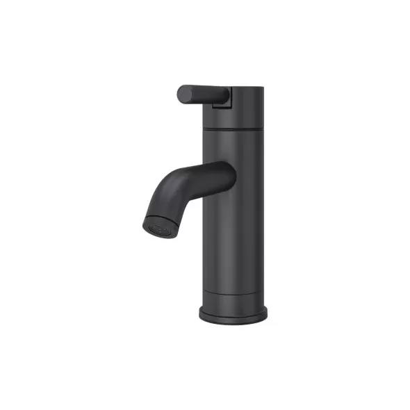 1/2" NPSM 6-11/16" Metal Matte Black Single Control Contempra Series Bathroom Faucet | PPFLG42NB00