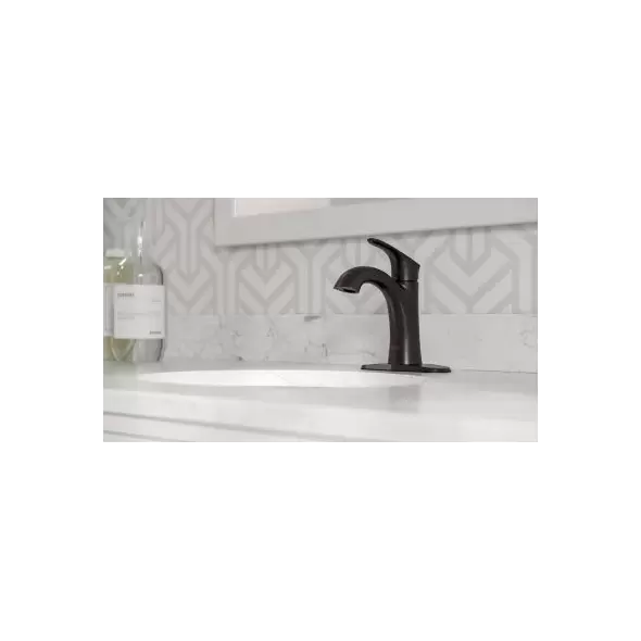 1/2" NPSM 6-1/32" x 6-31/32" Metal Tuscan Bronze Single Control Weller Series Bathroom Faucet | PPFLG42WR0Y