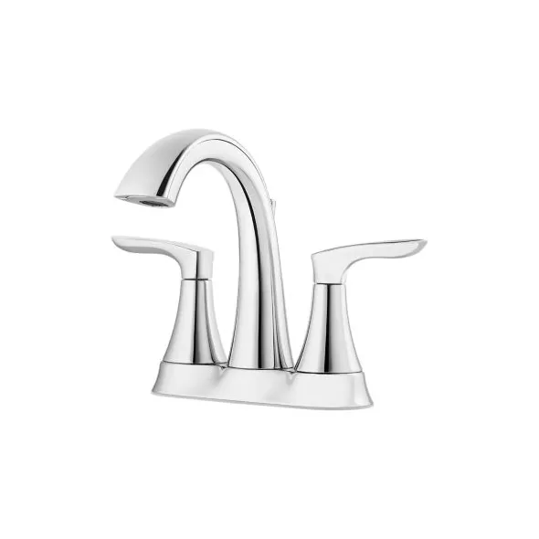 9-9/32" x 6-3/4" Metal Polished Chrome 2-Handle Weller Series Centerset Bathroom Faucet | PPFLG48WR0C