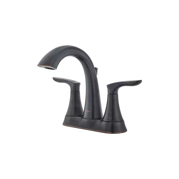 9-9/32" x 6-3/4" Metal Tuscan Bronze 2-Handle Weller Series Centerset Bathroom Faucet | PPFLG48WR0Y