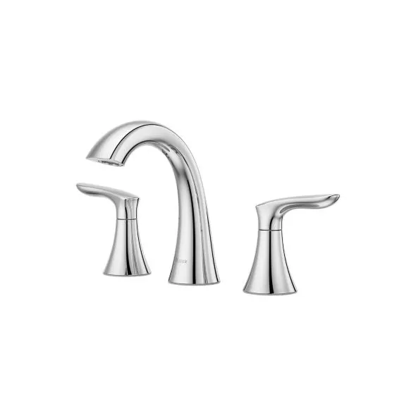 6-23/32" Metal Polished Chrome 2-Handle Weller Series Widespread Bathroom Faucet | PPFLG49WR0C
