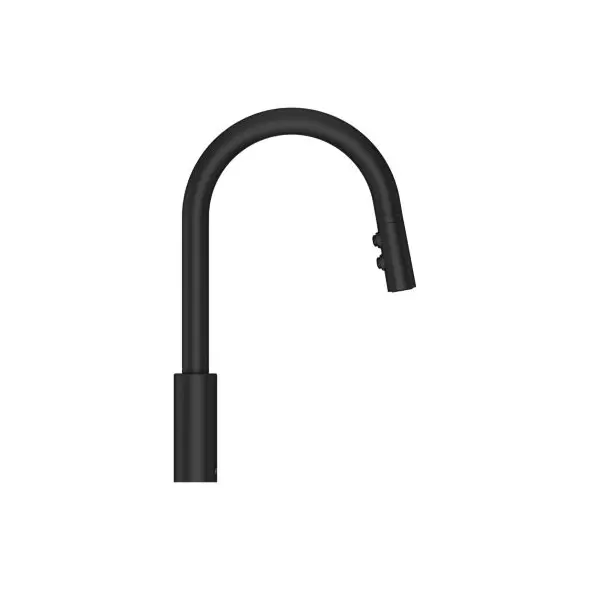 1/2" NPSM 16-3/8" Metal Matte Black 1-Handle Stellen Series Pull-Down Kitchen Faucet | PPFLG529SAB