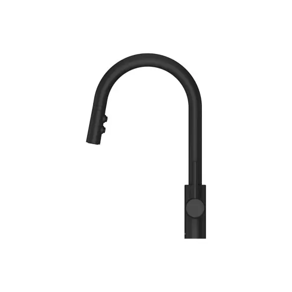 1/2" NPSM 16-3/8" Metal Matte Black 1-Handle Stellen Series Pull-Down Kitchen Faucet | PPFLG529SAB