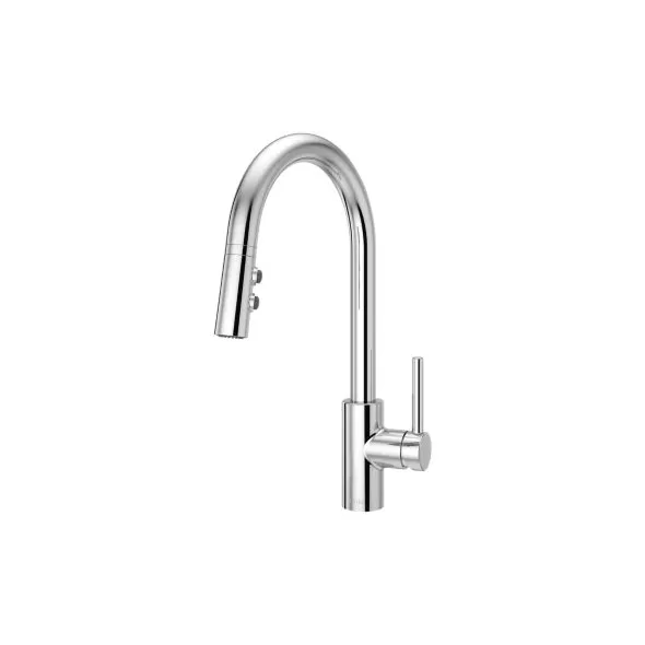 1/2" NPSM 16-3/8" Metal Polished Chrome 1-Handle Stellen Series Pull-Down Kitchen Faucet | PPFLG529SAC