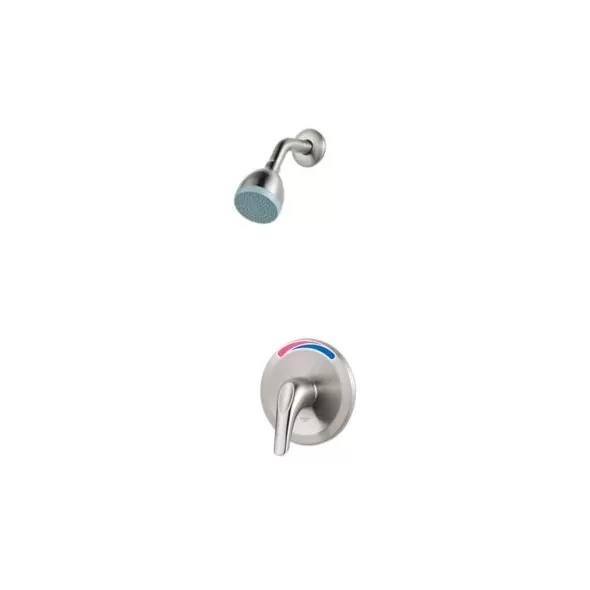 1/2" NPSM 2-19/32" Zinc Brushed Nickel Standard 1-Handle Pfirst Series Shower Only Trim | PPFLG89020K