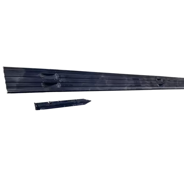 Permaloc Corporation Landscape Edging, 16' X 1/8" X 4" 6063 Aluminum Alloy Black Duraflex Professional | 60303
