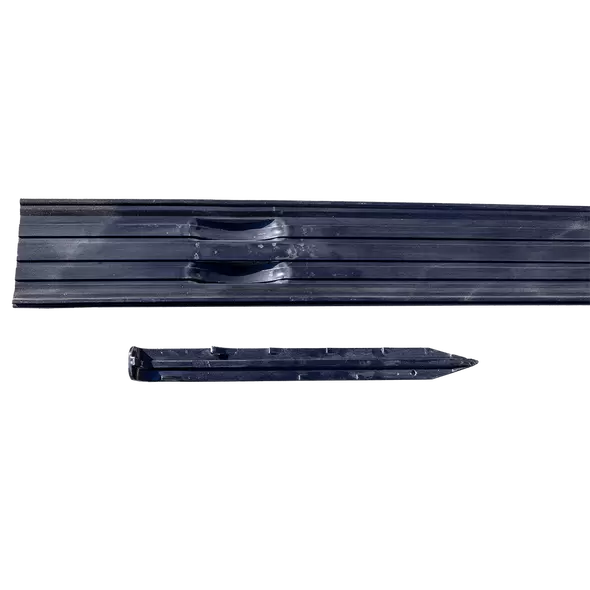 Permaloc Corporation Landscape Edging, 16' X 1/8" X 4" 6063 Aluminum Alloy Black Duraflex Professional | 60303