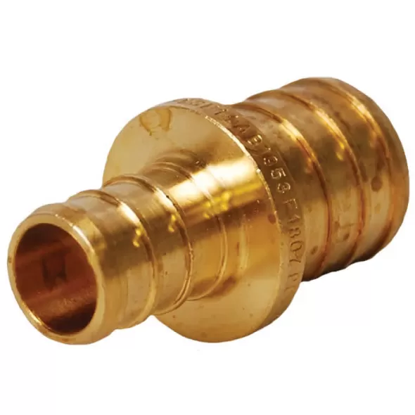 1-1/4" x 1" PEX Lead-Free Brass Reducing Coupling | PXFCP168B