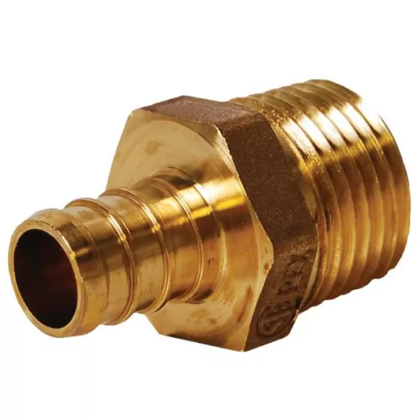 2" PEX x MNPT Lead-Free Brass Adapter | PXFMA020B