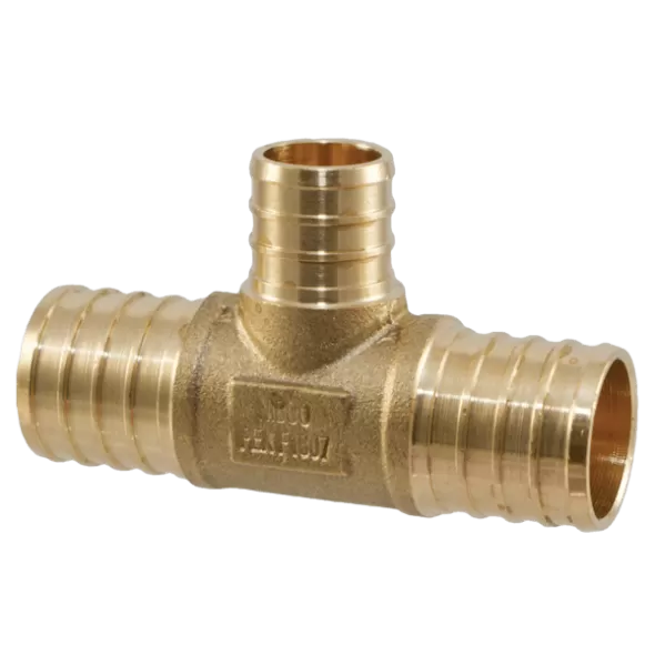 1" x 1" x 3/4" PEX Lead-Free Bronze NP11R-LF Series Insert Tee | PXFT131BZ