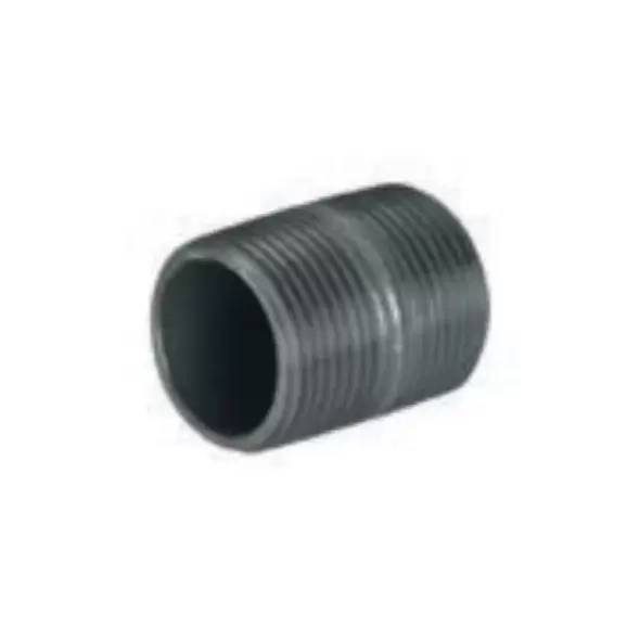 1-1/2" x 2-1/2" MNPT Black Steel Schedule 40 Pipe Nipple | NPB015X025