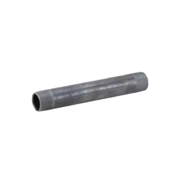 1-1/2" x 2-1/2" MNPT Black Steel Schedule 40 Pipe Nipple | NPB015X025