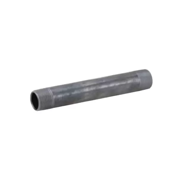 1-1/2" x 2-1/2" MNPT Black Steel Schedule 40 Pipe Nipple | NPB015X025