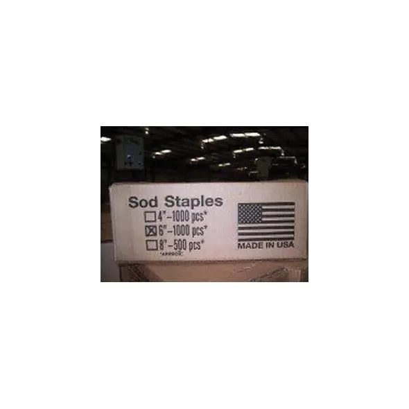 6" Cold-Rolled High-Carbon Steel Fabric Pin Sod Staple | PINLAN500