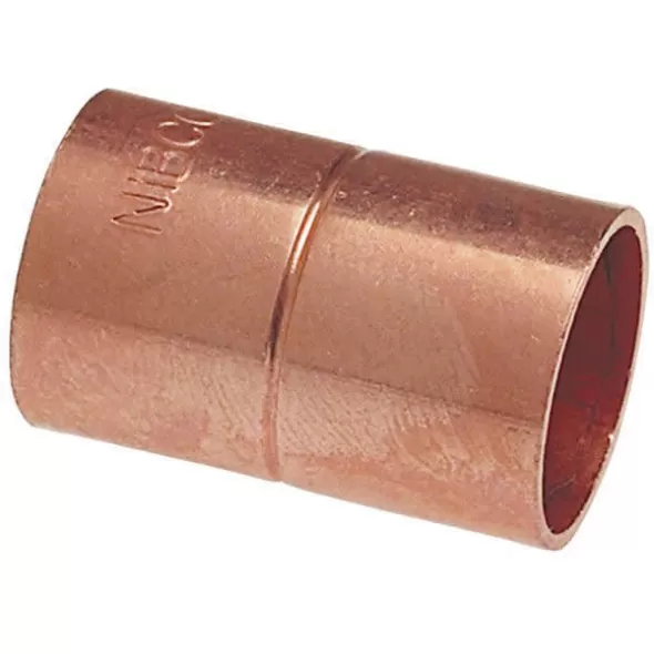3" Solder Cup Copper 600-RS Series with Rolled Tube Stop Coupling | SFCCP030