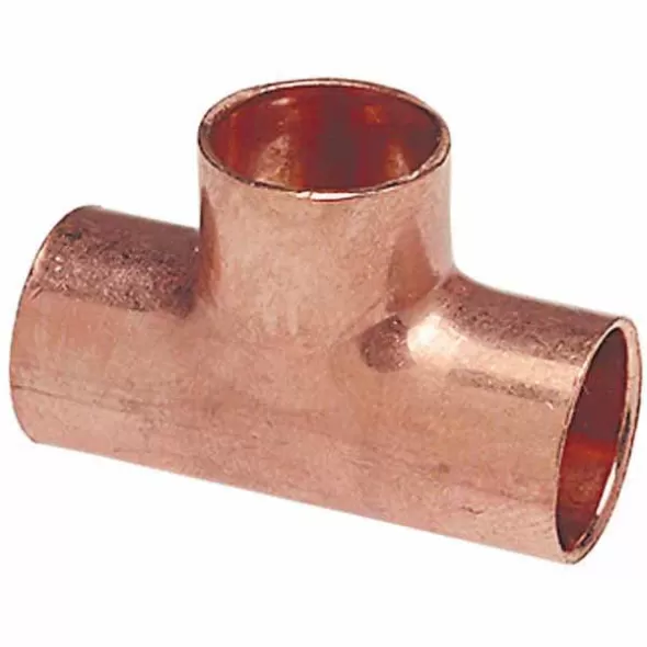3" Solder Cup Copper 611 Series Tee | SFCT030