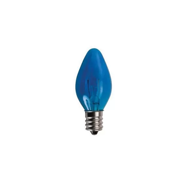 7 W 130 V Screw-In C7 Red Transparent Traditional Incandescent Bulb | SRC14210