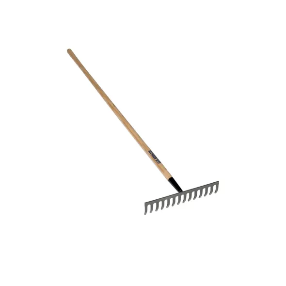 60" Hardwood Handle 14 Tines Level Head Rake | STR42350