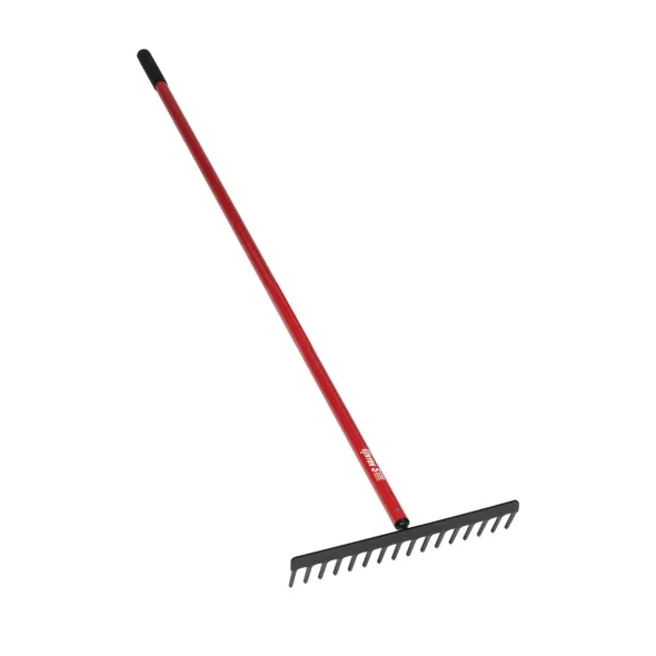 66" Aluminum Handle 16 Tines Level Head Rake | STR42690