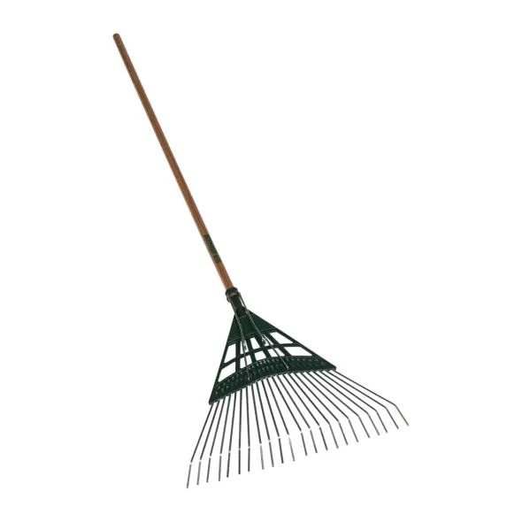 Steel 48" Hardwood Handle 22 Tines Leaf Rake | STR43372