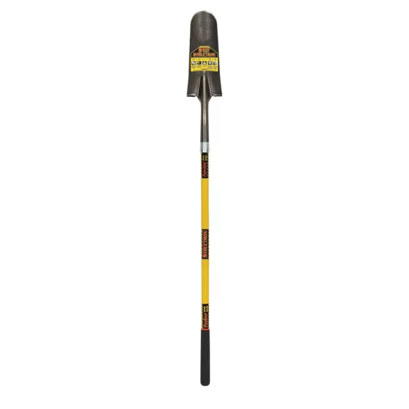 14" Blade 48" Fiberglass Core Handle Open Back Drain Spade | STR49556