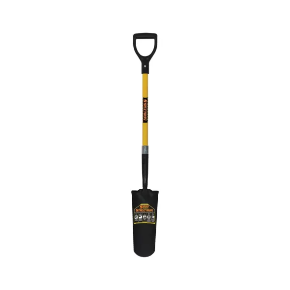 14" Blade Steel 29" Fiberglass Handle Drain Spade | STR49577