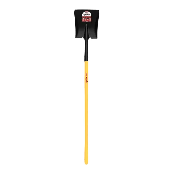 9-1/2" x 11.5" 16 ga Blade 48" Handle Square Point Shovel | STR49642