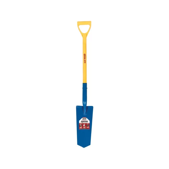 14" Blade 28" Fiberglass Core Handle Drain Spade | STR49667