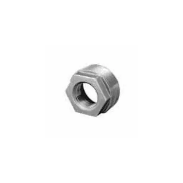 1" x 1/2" MNPT x FNPT Black Malleable Iron Hexagonal Bushing | TFBBH130