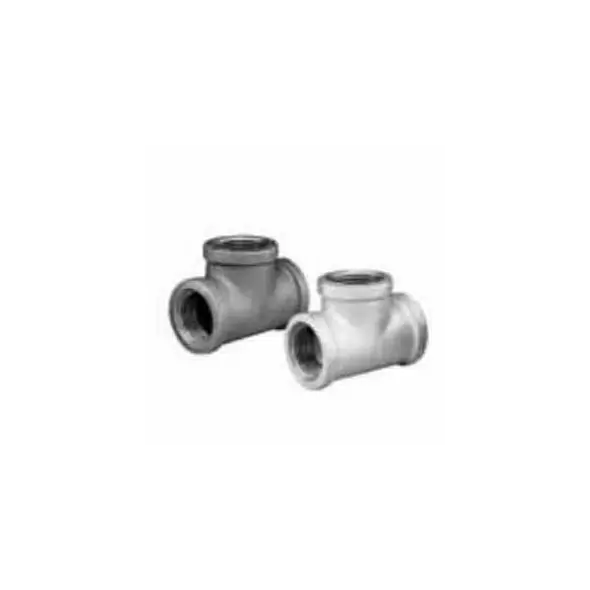 1-1/4" FNPT Black Malleable Iron Tee | TFBT012