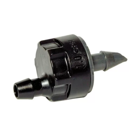 Barb 1 gph Black 1-Outlet Pressure Compensating Emitter | RBXXBCV10PC