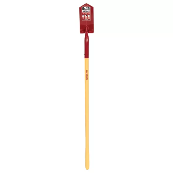 5" Blade Steel 48" Fiberglass Core Handle Trenching/Cleanout Shovel | STR89245